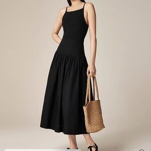 J. Crew Pintuck Mixy Dress in Black Size XXS